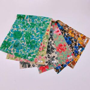 ハンドメイド 花柄 擦り模様 6点セット