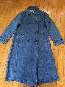 *X-GIRL* X-girl *W button Denim coat Logo print beautiful goods 