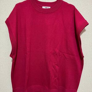 WEGO 濃いピンク ニットベスト Mサイズ