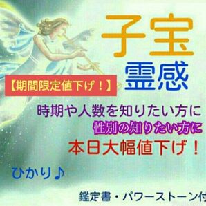 今だけ値下!霊感子宝~時期・人数・性別~手相占+鑑定書・祈念パワーストーン