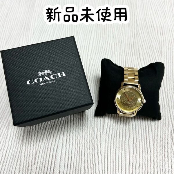 新品 COACH コーチ グランド GRAND ゴールド 14503942