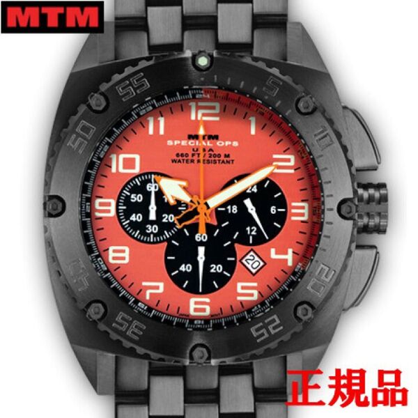 MTM エムティーエム Patriot Black Tit Orange Dial メンズ腕時計