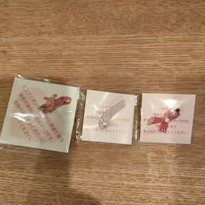 ピンクリボン バッチ 3個セット