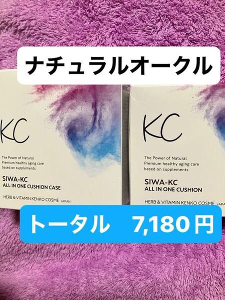 ★最安値★シワ改善 密着ストレッチファンデーション SIWA-KC オールインワンクッション ナチュラルオークル10g+専用ケース
