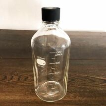 ヴィンテージ 古いガラスボトル 保存瓶 軽量瓶 1000ml 1000APPROX 店舗什器 ディスプレイインテリア アンティーク 9w_画像1