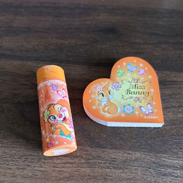東京ディズニーリゾート ミスバニー メモ帳とチップ&デール消しゴムセット