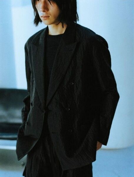 【新品未使用】LIDNM SILK LINEN SUCKER JACKET S
