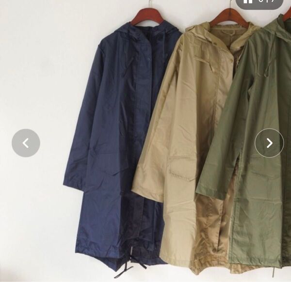 (新品) フード付 レインコート ネイビー (収納袋付)