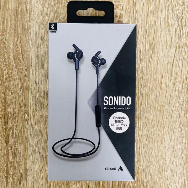 新品 アルペックス ワイヤレスイヤホン SONIDO BTE-A3000 Bluetooth ブルートゥース iPhone