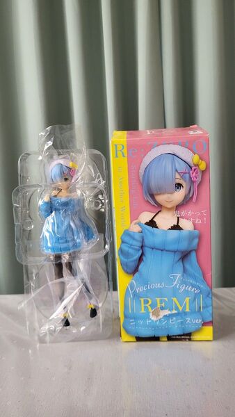 送料無料【中古品】Re ゼロから始める異世界生活 レム フィギュア ニットセーター プライズ