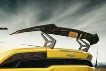【FUTURE DESIGN 正規品】Lamborghini ランボルギーニ Huracan ウラカン LP610-4 カーボン トランク用GTリアウィングー 本物DryCarbon _画像1