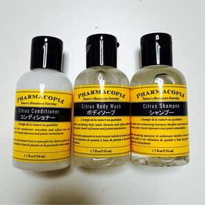 Pharmacopia シトラス シャンプーコンディショナーボディウォッシュ 3個セット 各50ml(未使用)