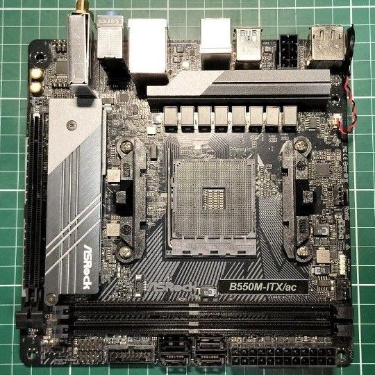 ASRock B550M-ITX/ac Windows11対応 Wi-Fi対応 マザーボード ASRock