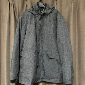 【5000円均一】ikka 中綿ライナー付きアウター グレー メンズXL