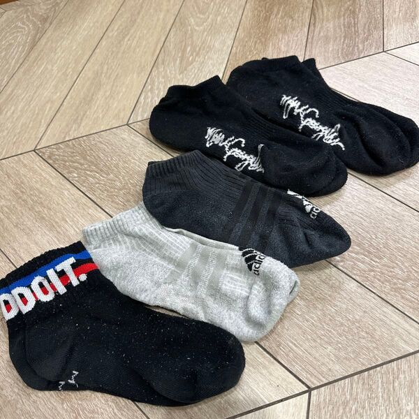 靴下5足 ナイキ adidas