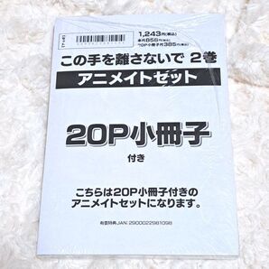 この手を離さないで 咲本﨑 コミック BL フロムレッド from RED 2巻 アニメイト 限定 特典 小冊子 ペーパー