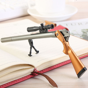 1 個クリエイティブプラスチックライフル銃　形ゲルペン　ペン子供のギフト　学用品黒リフィル 0.5 ミリメートル文房具　ｋ-2387