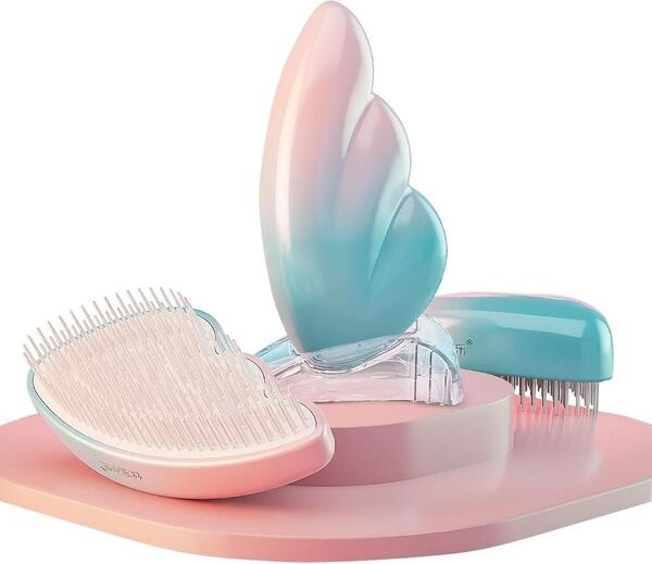 ヘアブラシ ウェットブラシ 発毛ケア静電気防止 シャンプーブラシ 頭皮マッサージ