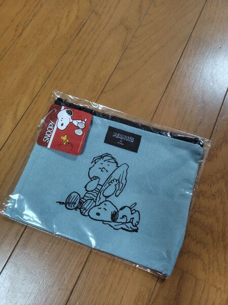 スヌーピー フラットポーチ