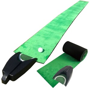 электрический cup имеется Golf короткая клюшка коврик 27.x3m электрический возврат cup есть Golf тренировка для коврик прекрасное качество искусственный газон зеленый короткая клюшка коврик накладка коврик