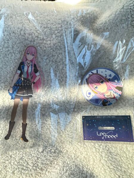 巡音ルカ アクスタ・ 缶バッジ & ケース セット プロセカ ラッキーくじ 新品 未使用 即購入可