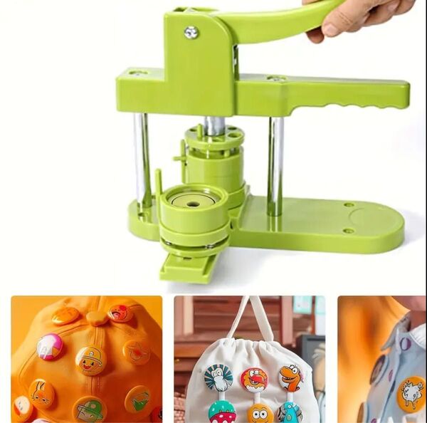 缶バッチマシーン ボタン製造機 缶バッジマシーン 58mm缶バッヂ製造機 ボタン製造機 + ハート型 set