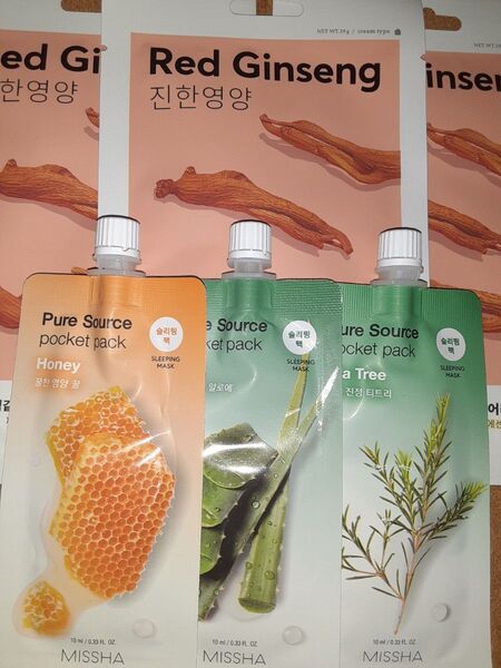 ミシャ★保湿パックセット★フェイスパック+スリーピングパック★オマケ付き