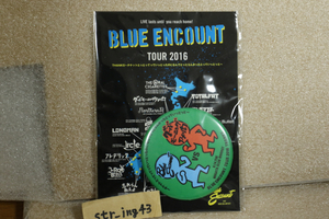 新品 BLUE ENCOUNT 2016 缶バッジ ステッカーセット ゲスト：グッドモーニングアメリカ 新潟 CLUB RIVERST グッズ ブルエン