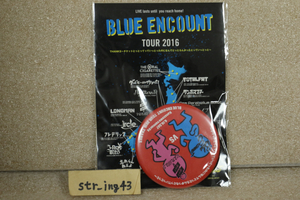 新品 BLUE ENCOUNT 2016 缶バッジ ステッカーセット ゲスト：go!go!vanillas 石川 金沢 vanvan V4 グッズ ブルエン