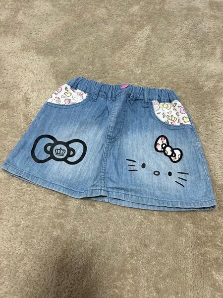 BABYDOLL ハローキティ デニムスカート 女の子 キッズ