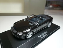 Mercedes Benz　SL　Black　Cabriolet　1/43　MINICHAMPS メルセデス　ベンツ_画像1