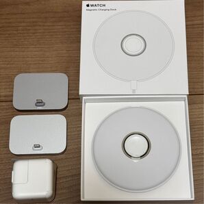 Apple 純正品 Lightning Dock シルバースペースグレイMagnetic Charging Dock A2086