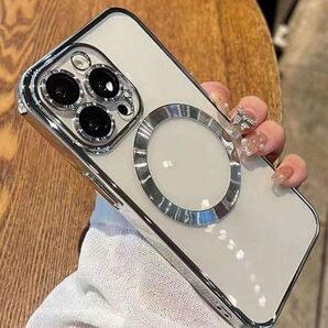 iPhone 16 Pro1個 メッキ磁気吸着ケース 全面鏡面保護カバー