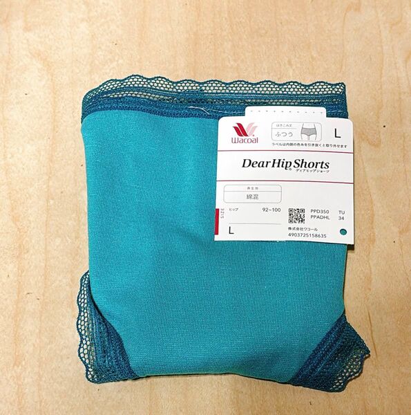 Wacoal Dear Hip Shorts Lサイズ ターコイズ