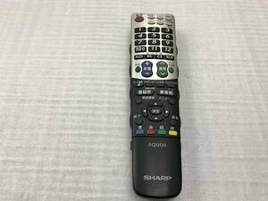 SHARP テレビリモコン GB047WJSA 中古品3342