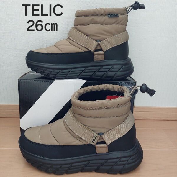 【7421】【新品】26㎝ TELIC テリック ショートブーツ ベージュ