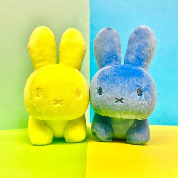 Paypay還元◎フォロー割+クーポン★人気商品 レア貴重 催事限定 ブルーナ BRUNAファミリーうさぎSS 青 黄色 イエロー