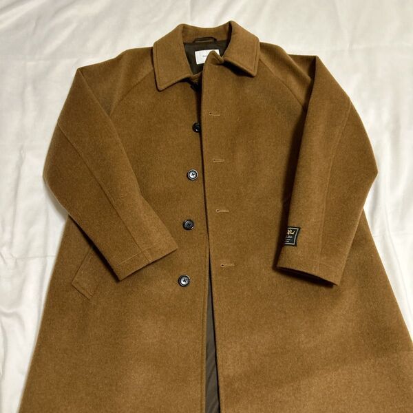 年末セール ブラウン ウール チェスターコート ロングコート Sサイズ