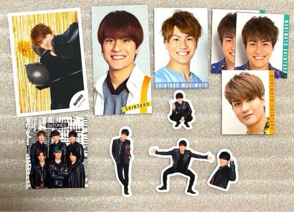 SixTONES 森本慎太郎 ミニフォト フレークシール 厚紙 デタカ 写真 グリフォ グリーティングフォト