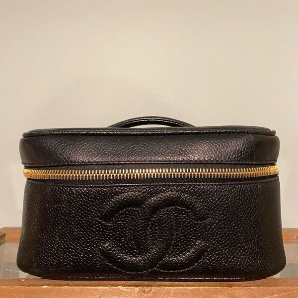 CHANEL キャビアスキン バニティバッグ