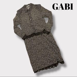 ヴィンテージ ガビ GABI セットアップ レースヒョウ柄 昭和レトロ バブル