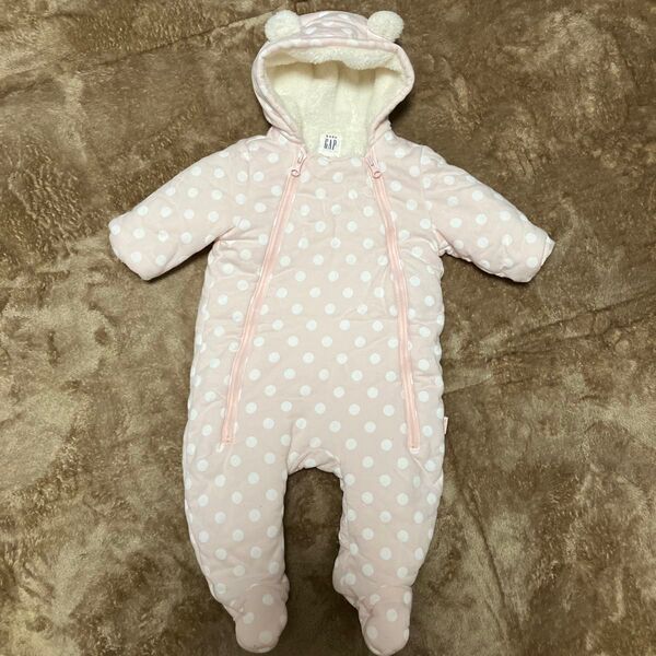 GAP Baby ロンパース カバーオール 女の子 モコモコあったか 新生児から