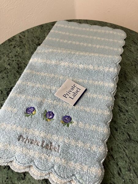 Private Label タオルハンカチ 綿100 ブランドハンカチ 新品