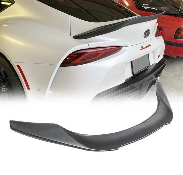 【送料無料】国内配送 新品 トヨタ A90 A91 スープラ リアスポイラー リアウイング GTウイング 湾岸タイプ 外装 エアロ 塗装済ブラック