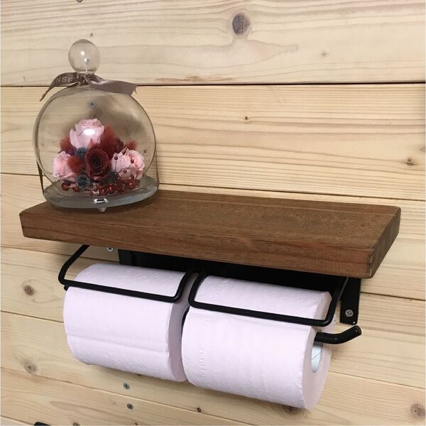 トイレットペーパーホルダー ウォルナット