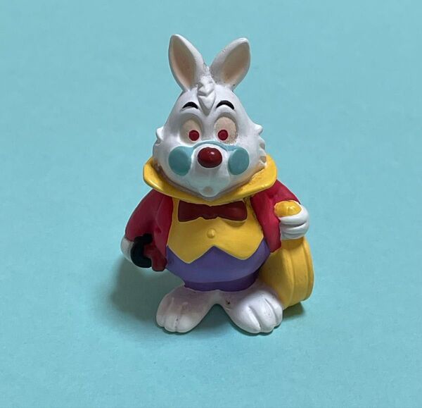 ディズニー ふしぎの国のアリス 白うさぎ フィギュア 三菱銀行の非売品 レトロ