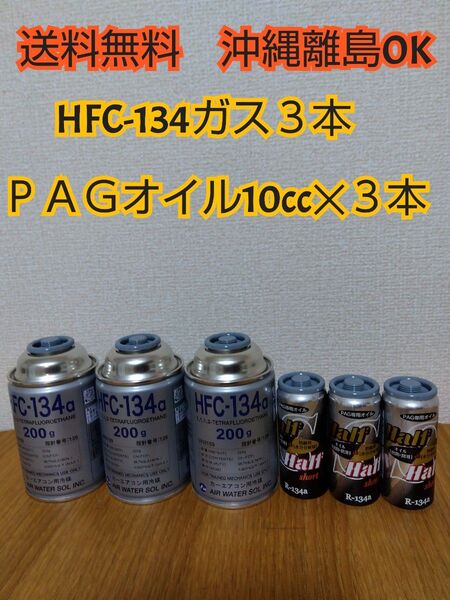 エアコンガスHFC-134 エアコンオイルPAG専用 クーラーガス R134a コンプレッサーオイルPAGオイル