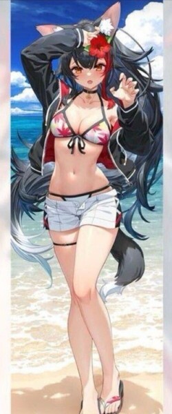 C105 大神ミオ 等身大タペストリー 泉彩 大陸間弾道少女 コミケ C104 エアコミ COMIC1 コミ1 コミティア COMITIA コミトレ