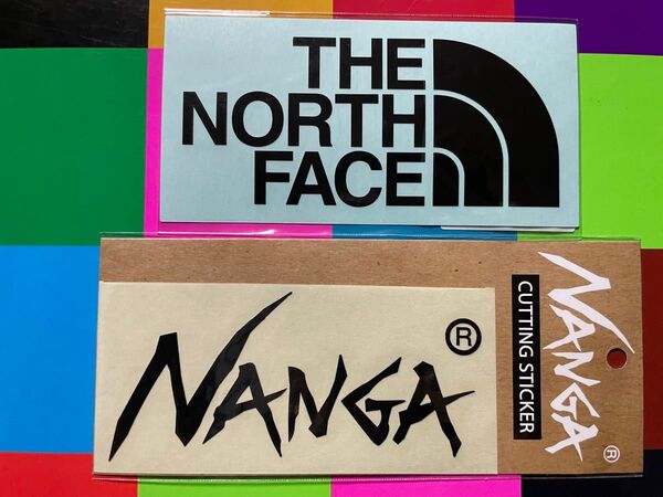 ★正規品★新品未使用 ノースフェイス&ナンガ カッティングステッカー 黒黒