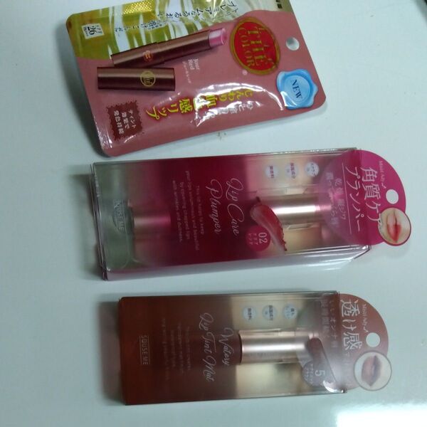 未使用ロートじんわり血色リップ&角質ケアプランパー02&透け感マットティントセット